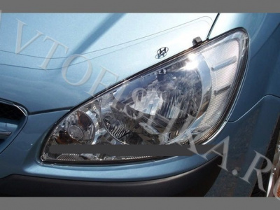 Защита передних фар прозрачная Hyundai Getz 2005-2011