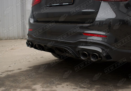 Mercedes-Benz GLC-Klasse X253 рестайлинг 2019 - 2023 Диффузор заднего бампера с насадками на глушитель 4.3S AMG