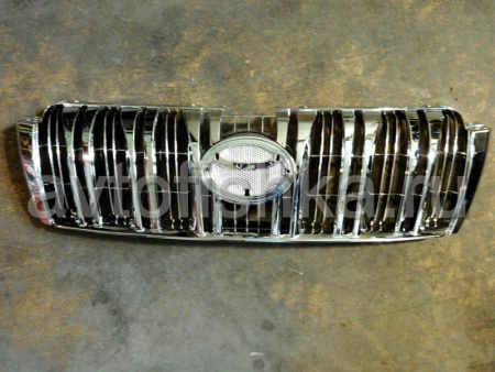 Toyota Land Cruiser Prado 150 (2010-) решетка радиатора полностью хромированная, дизайн Оригинал