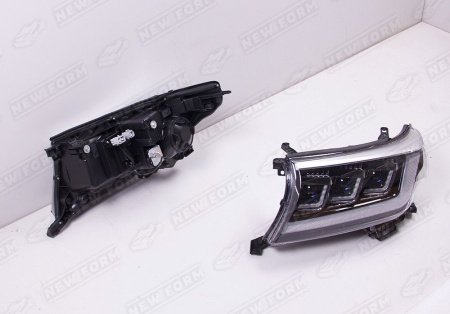 Toyota Land Cruiser LC 200 2007 - 2012 Передние фары стиль Lexus