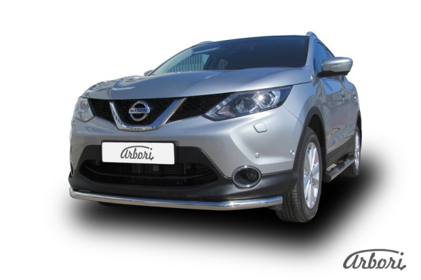 Защита переднего бампера Arbori d57 NISSAN QASHQAI 2014-