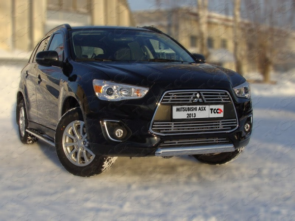 Mitsubishi ASX (13–) Защита передняя нижняя (овальная) 75х42 мм