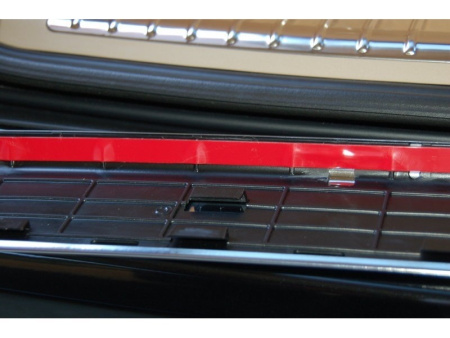 Mercedes-Benz GL (09-) накладка заднего бампера из нержавеющей стали, верхняя, хромированная