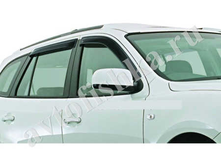 Дефлекторы боковых окон EGR 4 части темные Hyundai Santa Fe 2006-2012