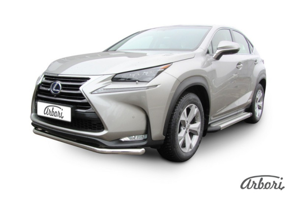 Защита переднего бампера Arbori d57 LEXUS NX 30H 2014-
