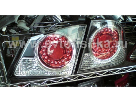 Honda Civic VIII (06-) фонари задние светодиодные красно-черные, комплект 2 шт.