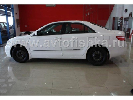 Toyota Camry V40 (06-) молдинги на двери боковые с хромированными вставками, неокрашенные, комплект 4 шт.