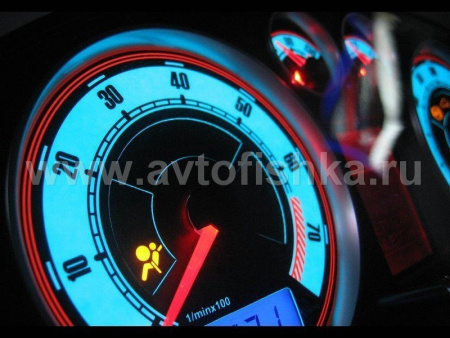 Volkswagen Passat B5 (type 3BG) (00-05) светящиеся шкалы приборов - накладки на циферблаты панели приборов, дизайн № 2