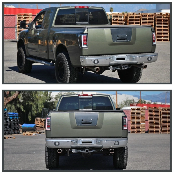 Nissan Titan (2004-2015) Фонари (стопы) задние LED светодиодные черные