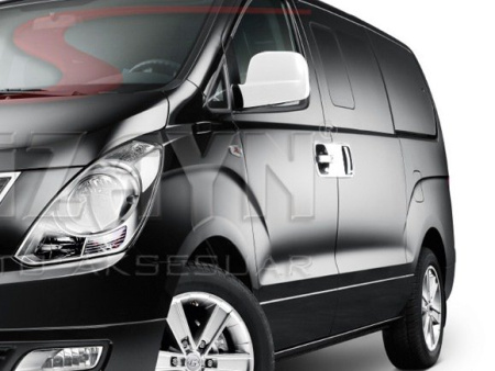 Hyundai H1 (2008-) накладки на ручки дверей из нержавеющей стали, 4 шт.