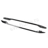 Toyota Land Cruiser Prado 120 (02-) рейлинги продольные на крышу, алюминиевые черные, комплект.