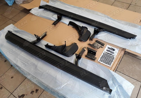 Land Rover Range Rover 3 поколение (2 рестайлинг) 2009 - 2012 Пороги с передними брызговиками