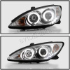 Toyota Camry 30 (01-06) UAE, Europe, USA фары передние линзовые хромированные, со светящимися ободками, комплект 2 шт.