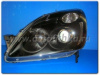 Honda CR-V II (01-04) фары передние линзовые черные, с белыми рефлекторами, комплект 2 шт.