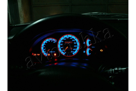 Toyota Celica VI (T20) 1994-1998 светодиодные шкалы (циферблаты) на панель приборов