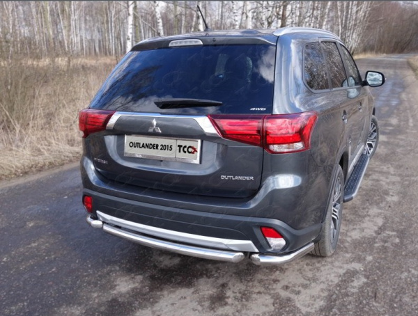 Mitsubishi Outlander (15–) Защита задняя (уголки) 60,3 мм