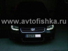 Audi A4 (01-04) фары передние линзовые хромированные, со светодиодной подсветкой, под электрокорректор, комплект 2 шт.