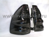 Toyota Land Cruiser Prado 120 (2002-2009) фонари задние светодиодные черные, комплект 2 шт.