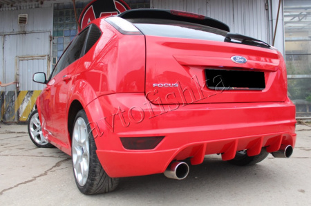Ford Focus 2 (08 – 11) юбка заднего бампера "Lord"