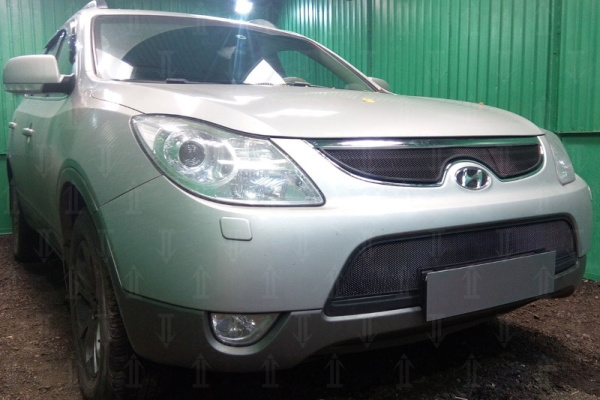 Hyundai ix55 (09–13) Защита радиатора, чёрная, низ