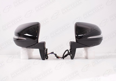 Mercedes-Benz G-Klasse W463 1990 - 2018 Зеркала дизайн 2018 года черные с мертвыми зонами