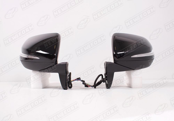 Mercedes-Benz G-Klasse W463 1990 - 2018 Зеркала дизайн 2018 года черные с мертвыми зонами