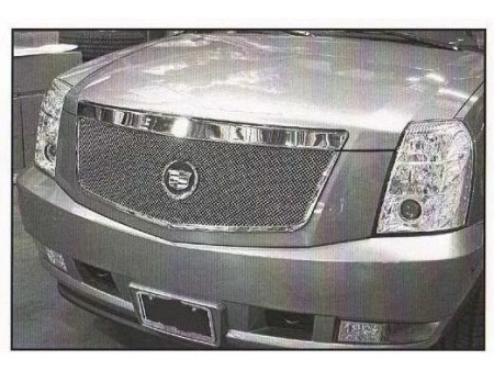 Cadillac Escalade, Escalade EXT, ESV (07-) решетка радиатора хромированная из нержавеющей стали, сетка, классический дизайн