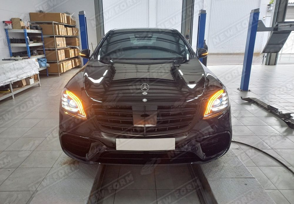 Mercedes-Benz S-Klasse W222 2013 - 2017 Комплект рестайлинга 6.3 AMG с оптикой и решеткой