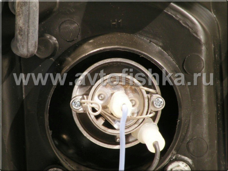 Honda Civic (01-03) 2, 4 дв. фары передние линзовые черные, со светящимися ободками, комплект 2 шт.