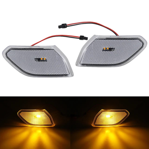 Jeep Wrangler JL (2018-2023) повторители поворотов хромированные