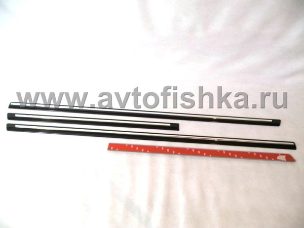 Lexus RX350 (09-) молдинги дверей боковые, с хромированной вставкой, комплект 4 шт.