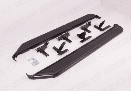 Land Rover Discovery 4 поколение (рестайлинг) 2013 - 2016 штатные пороги внешние черные