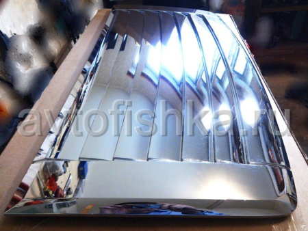 Hummer H3 (2005-) накладка на дефлектор капота хромированная пластиковая, оригинал GM