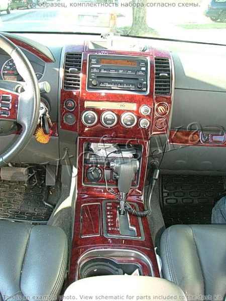 Декоративные накладки салона Nissan Pathfinder 2005-2007 с навигацией система, авто AC Control