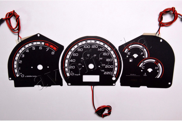 Suzuki Vitara 1998 – 2005 светодиодные шкалы (циферблаты) на панель приборов