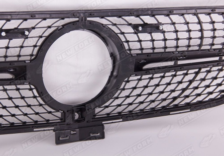 Mercedes-Benz GLE-Klasse C292 2015 - 2019 Решетка радиатора Diamond Sport серебристая