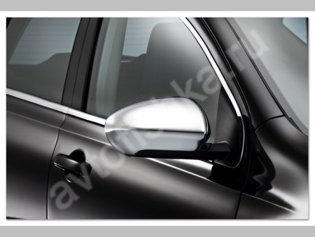 Nissan Qashqai (2010-) накладки на зеркала из нержавеющей стали, 2 шт.