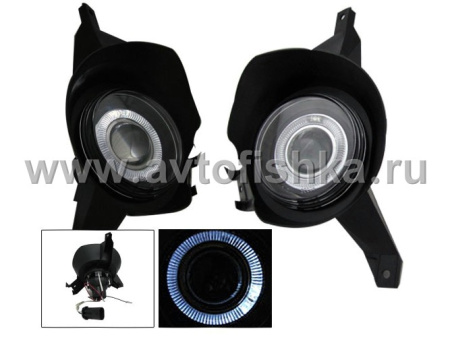 Ford Explorer Sport Track (01-04) фары противотуманные линзовые, со светящимися ободками, комплект 2 шт.