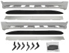Toyota Land Cruiser Prado 150 (10-) накладки на пороги пластиковые - подножки боковые, на штатный алюминиевый профиль, полный комплект