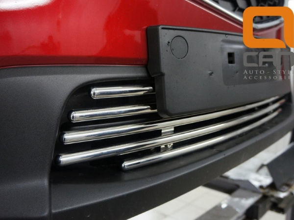 Mazda CX-5 (12–/15–) Решетка переднего бампера, нерж. d16