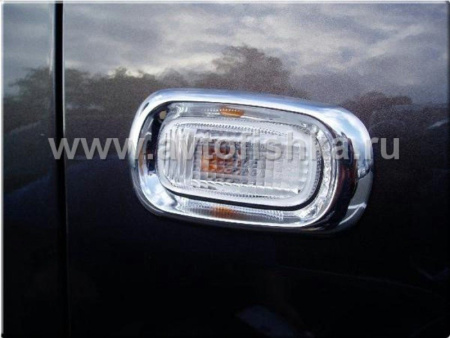 Honda CR-V III (06-) накладки декоративные хромированные, пластиковые, комплект