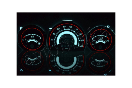 Fiat Ducato 2 светодиодные шкалы (циферблаты) на панель приборов