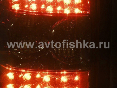 Mitsubishi Pajero 3 (2003-2006) фонари задние светодиодные красно-тонированные, комплект 2 шт.