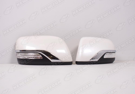 Toyota Land Cruiser LC 200 (2 рестайлинг) 2015 - н.в. Корпуса зеркал с поворотником белые