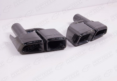 Mercedes-Benz CLS-Klasse W218 рестайлинг 2014 - 2017 Насадки на глушители 6.3 AMG черные