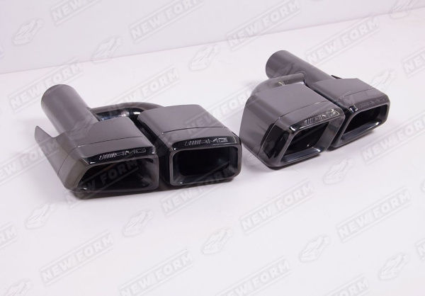 Mercedes-Benz CLS-Klasse W218 рестайлинг 2014 - 2017 Насадки на глушители 6.3 AMG черные