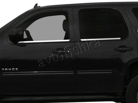 Chevrolet Tahoe, Suburban (07-14) накладки на молдинги окон нержавейка