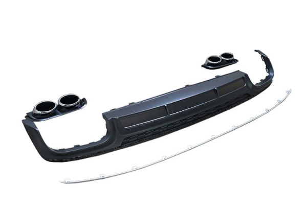 Диффузор S6 с насадками для Audi A6 S-line 2019+