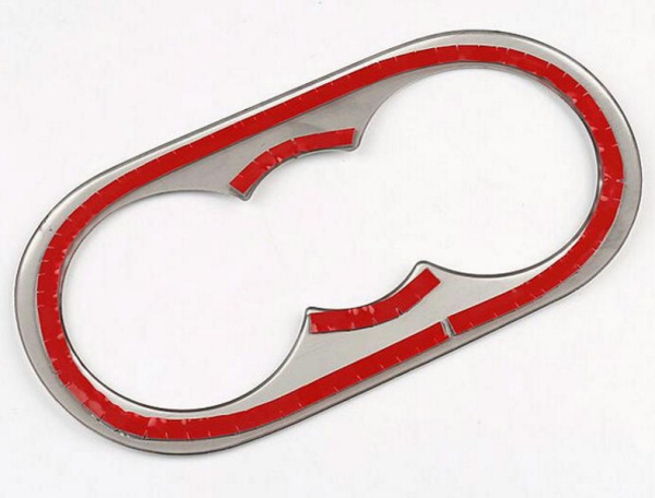 Volkswagen Tiguan (17–) Окантовка подстаканника в подлокотнике заднего ряда, нерж. сталь, 1 часть