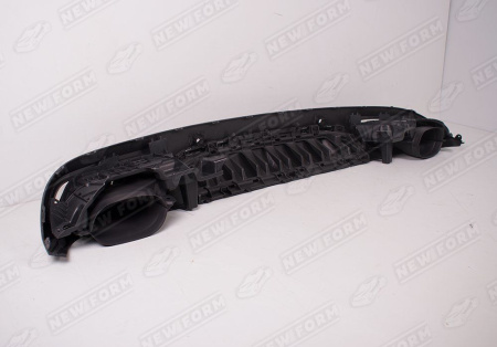 Mercedes-Benz C-Klasse W205 Coupe 2014 - 2018 Диффузор с насадками хром 6.3 AMG